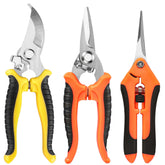 3 Pack Garden Pruning Shears, Stainless Steel Garden Shears, Gardening Shears, Gardening Scissors, Garden Scissors, Garden Clippers, Pruning Snips, Pruning Shears for Gardening Garden Tools