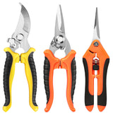 3 Pack Garden Pruning Shears, Stainless Steel Garden Shears, Gardening Shears, Gardening Scissors, Garden Scissors, Garden Clippers, Pruning Snips, Pruning Shears for Gardening Garden Tools
