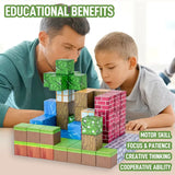 75 Pcs Magnetic Blocks-Build Set for Boys & Girls Age 3+, Sensory Toys for Toddlers Gifts Construction Toys