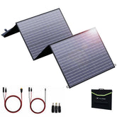 200 Watt Folding Solar Panel Kit, Portable Solar Generator Charger with Adjustable Kickstand, Portable Solar Panel for Camping, RV, Power Station, Home off Grid, Power Outage