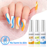 Painted Gel Nail Polish Set, Line Art Gel 12 Colors Neon Pink Yellow Green Glitter Silver Gold Nail Art Painting Manicure Tools DIY Drawing Nailgel for Line U V L E D Required