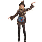 Scary Scarecrow Costume for Adult Women Halloween Dress up Party Cosplay