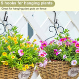 30 Pack 2.4 Inches S Hooks for Hanging on Wire Shelves, Black S Shaped Hanging Hooks Hangers Pan Holder Pot Wire Rack Hooks for Kitchenware Spoons Pans Pots Utensils Jeans Bags Towels Plants,