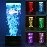 Lieonvis LED round 6 Color Changing Light Effects Synthetic Jelly Fish Aquarium Mood Lamp
