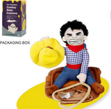 Dog Halloween Costume Funny Dog Cowboy Riding Costume Pet Costume Cat Suit Cowboy Rider Style for Small Medium Large Dogs (Cowboy, Small)