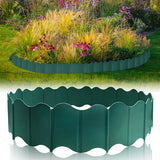 20Pcs Garden Edging Border, Garden Landscape Edging Borders, Plastic Garden Fence Edging, Interlocking Landscaping Edging