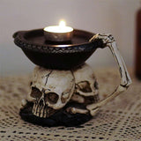 Creative Three Ghost Head Top Candle Desktop Storage Tray