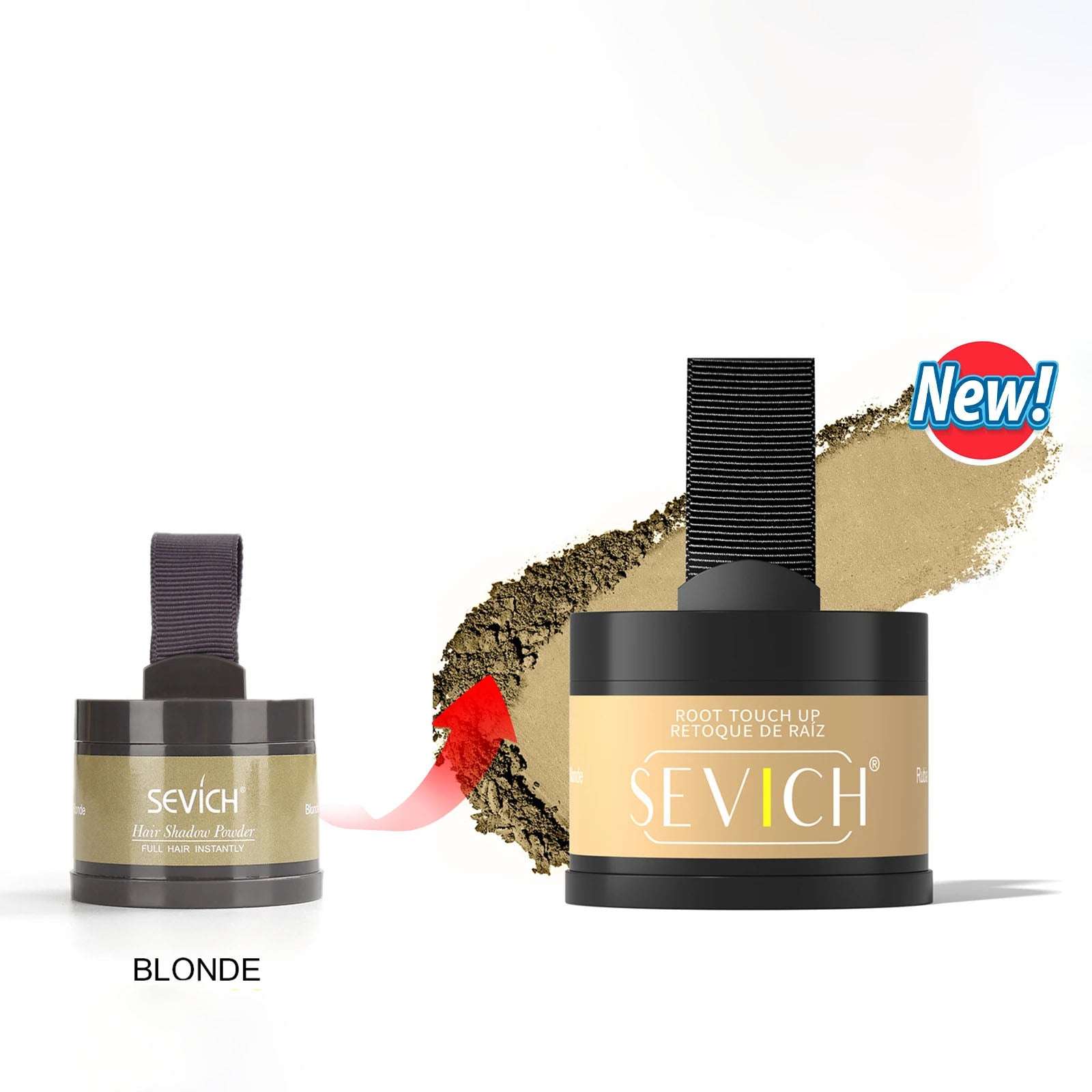 Blonde Hairline Powder - Instant Coverage | 14-Hour Wear with new design for easy application and instant hairline enhancement.