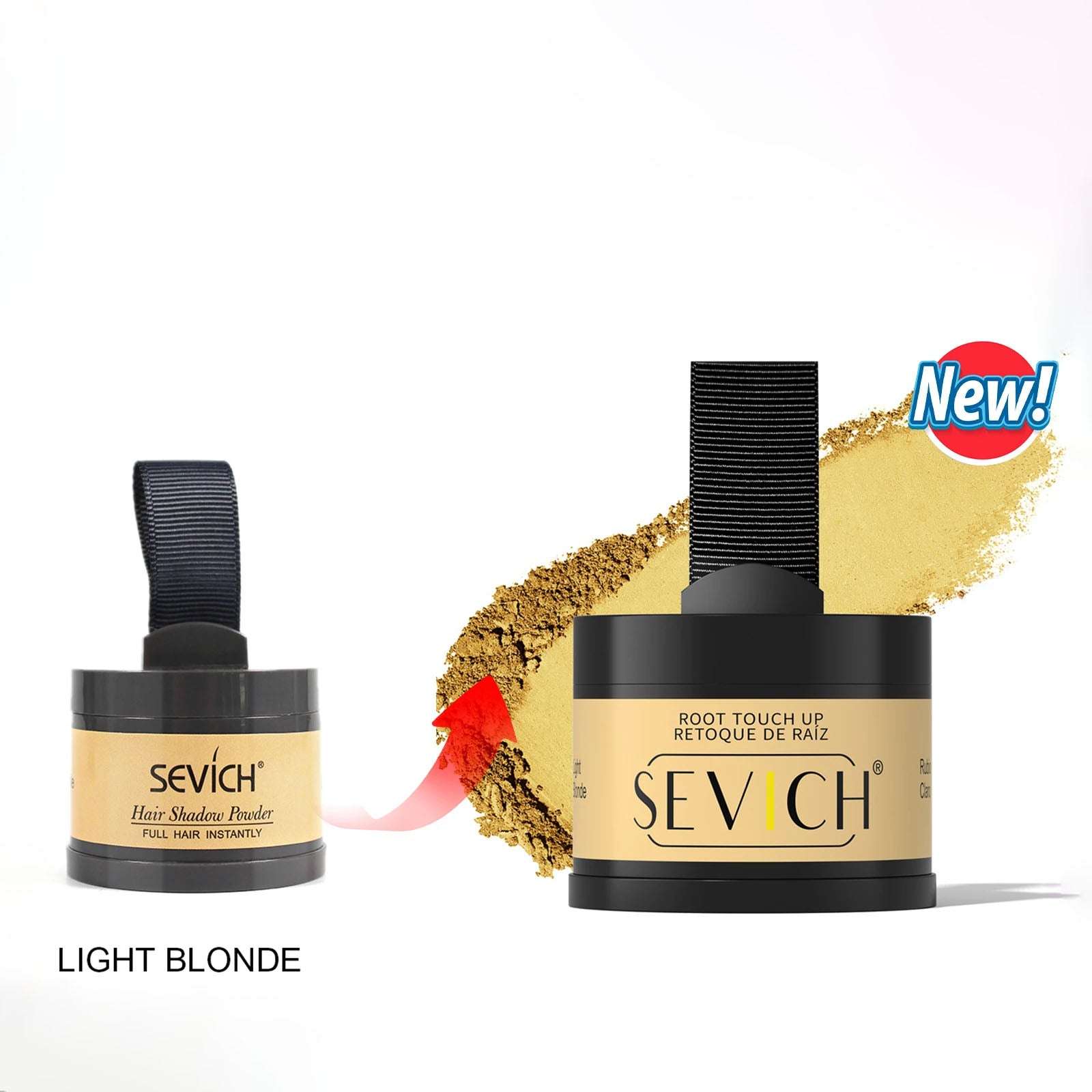 Light Blonde Hairline Powder - Instant Coverage | 14-Hour Wear with upgraded design for seamless blending and touch-up convenience.