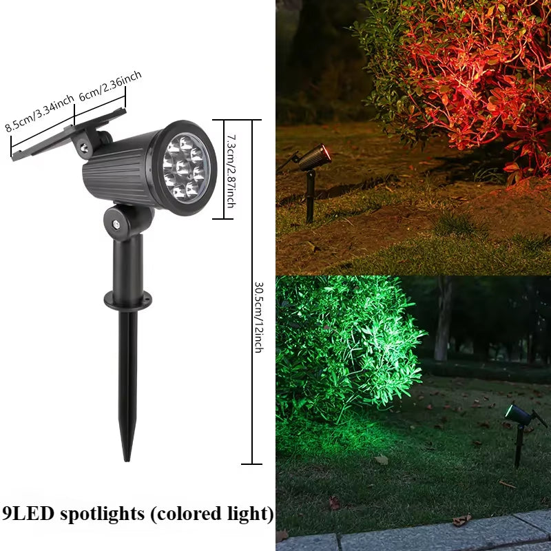 Solar Spotlight Outdoor Garden Lawn Light Waterproof Floor Insert Light Courtyard Decoration Landscape Atmosphere Tree Light