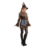 Scary Scarecrow Costume for Adult Women Halloween Dress up Party Cosplay