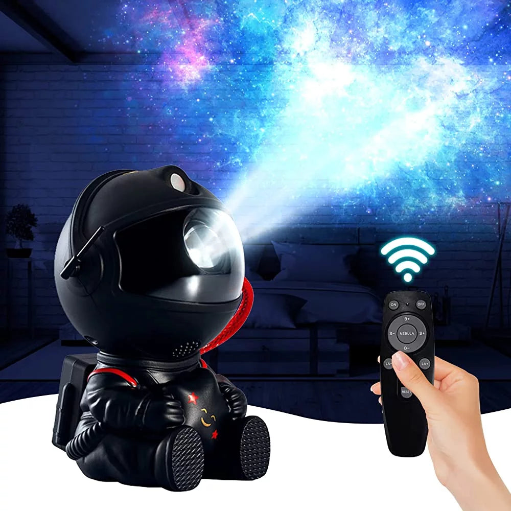 Astronaut Galaxy Projector, Starry Sky Nebula Projection Night Light with Remote Control and Timer, Suitable for Bedroom and Party Decoration