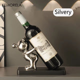 1/2 PCS Creative Wine Rack Ceramic Cartoon Decoration Living Room Home Decoration Cute Storage Rack Home Kitchen Bar Decoration