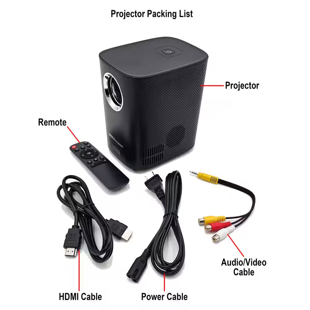 USB Projector Kit-Atmosfx Ghostly Apparitions I USB Projector 5.5 Ft. X 9 Ft. L Gray Holographic Screen