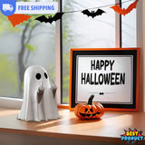1Pc Halloween Ghost Statue Funny Middle Finger Resin Ghost Statue Hallowen Decor