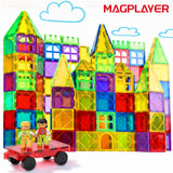 Magnetic Building Blocks Construction Strong Magnet Tiles Children Montessori Educational Toys for Kids Christmas Gift