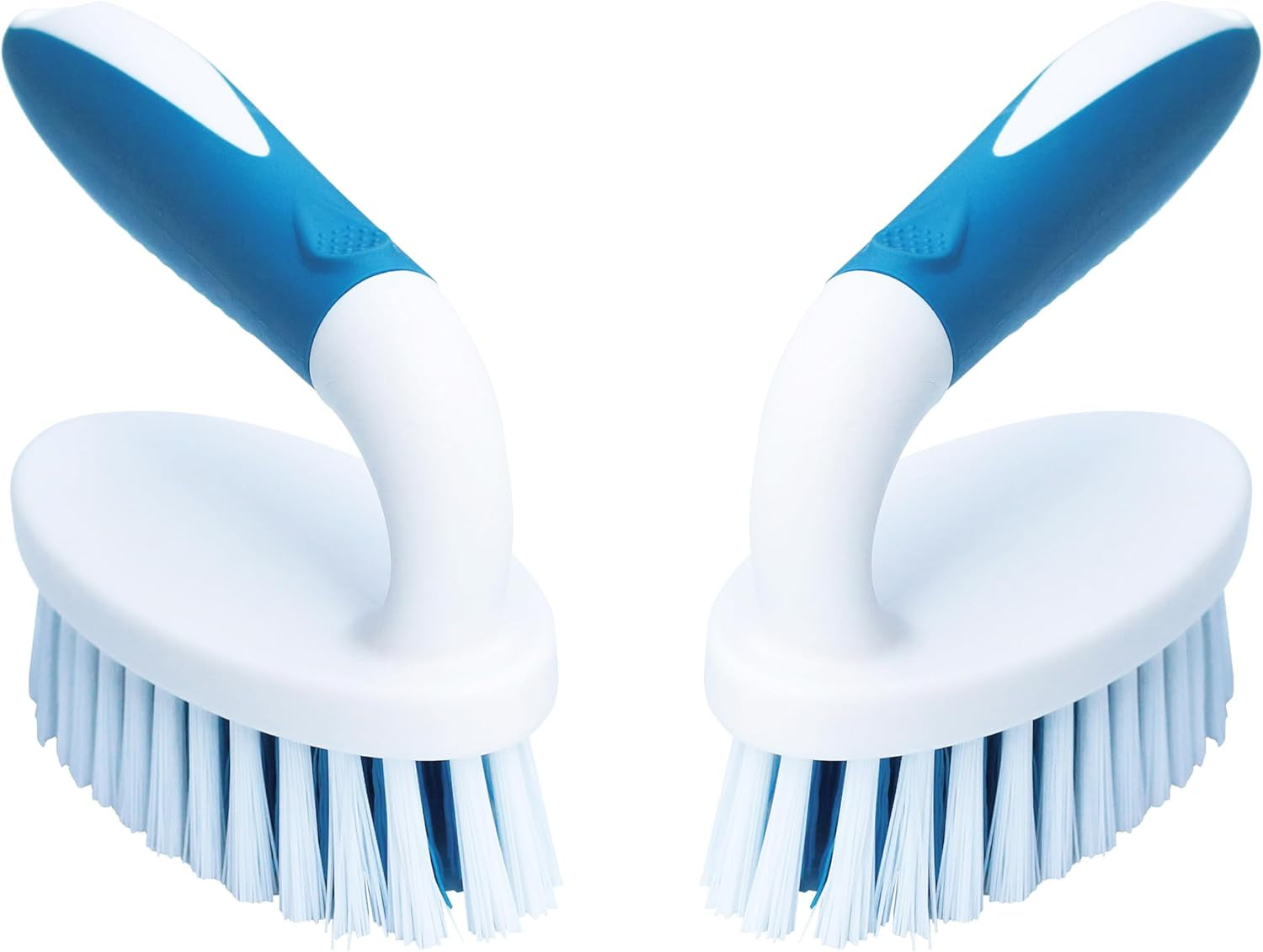 Scrub Brush, 2 Pack Household Cleaning Brushes with Stiff Bristles, Scrubbing Brush for Carpet, Shower, Bathtub, Kitchen, Pool Tile, Bathroom Scrubber, Small