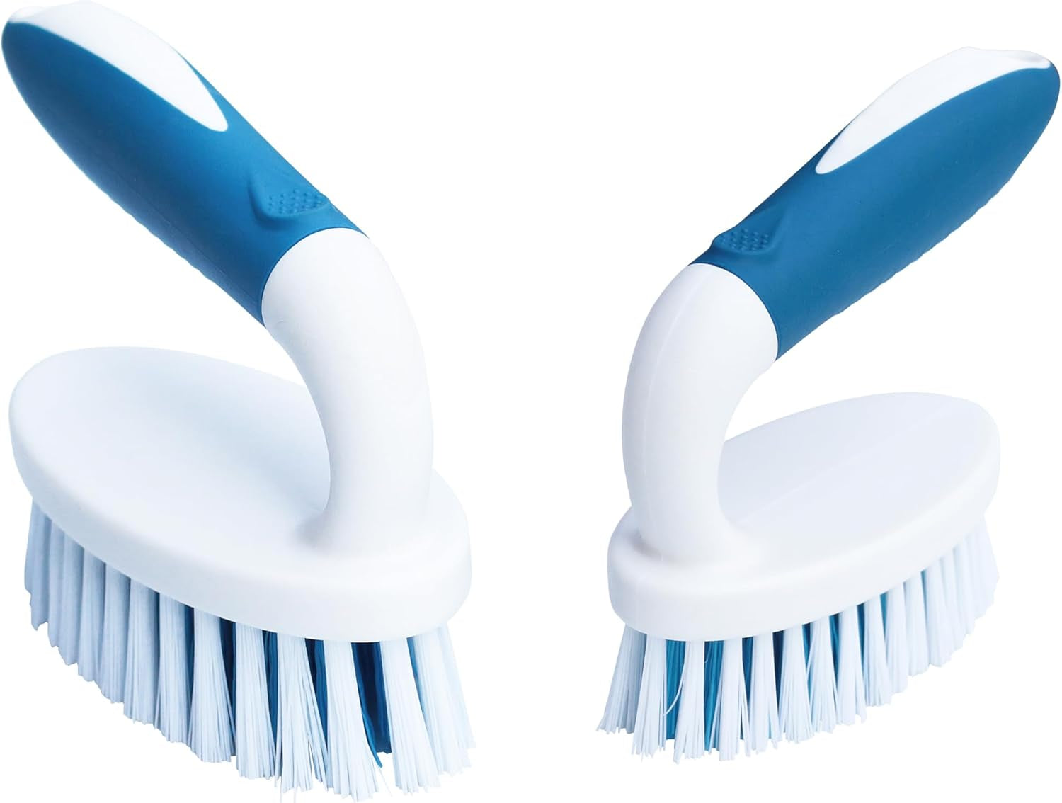 Scrub Brush, 2 Pack Household Cleaning Brushes with Stiff Bristles, Scrubbing Brush for Carpet, Shower, Bathtub, Kitchen, Pool Tile, Bathroom Scrubber, Small