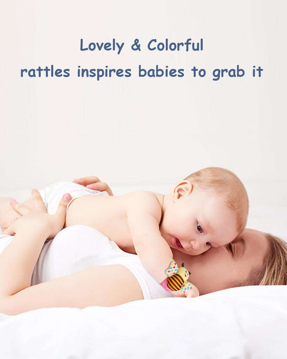 Baby Rattles Toys for 0-12 Month, Infant Girl Boy Toys for Babies 3-6 Months, Newborn Hand & Foot Toys for 0 to 9 Months, Baby Shower Gifts Set with Wrist Rattle Socks