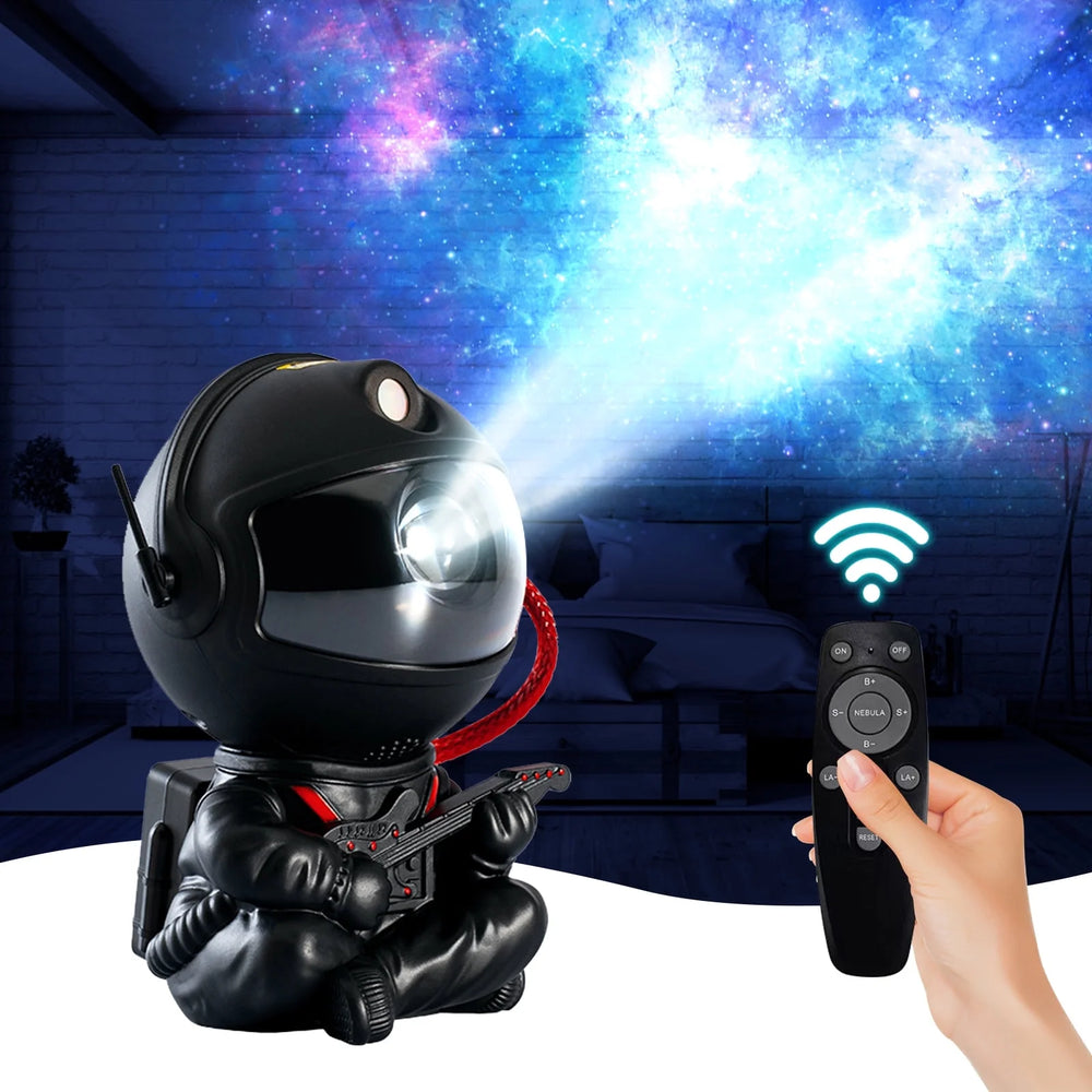 Astronaut Galaxy Projector, Starry Sky Nebula Projection Night Light with Remote Control and Timer, Suitable for Bedroom and Party Decoration