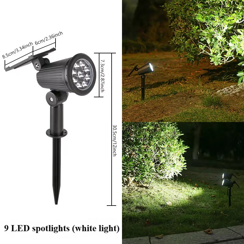 Solar Spotlight Outdoor Garden Lawn Light Waterproof Floor Insert Light Courtyard Decoration Landscape Atmosphere Tree Light