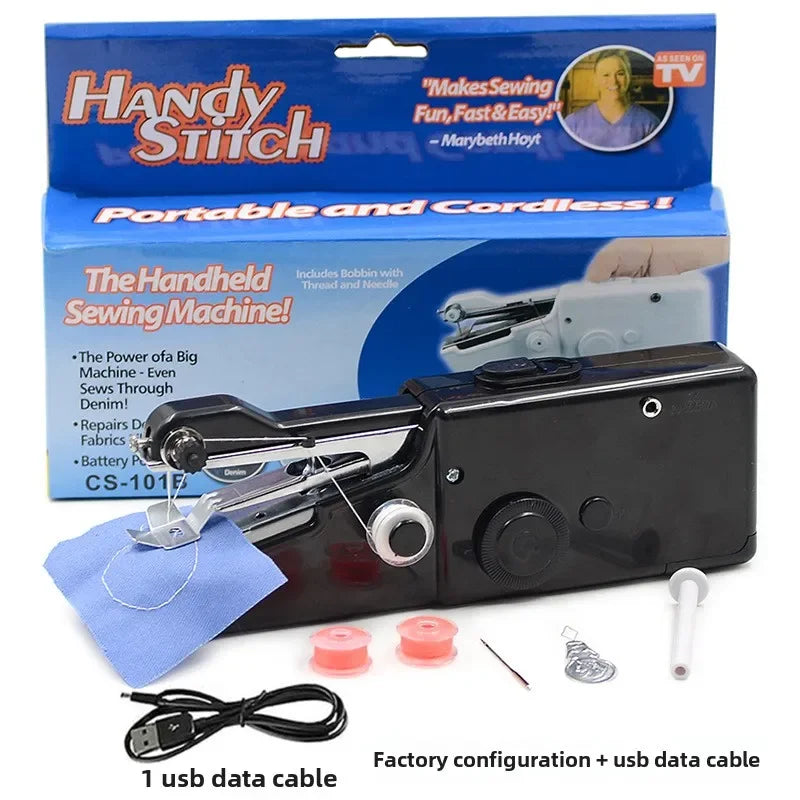 101 Handheld Portable Sewing Machine, Lock Edge Sewing, Small Mini Wireless Home Electric Sewing Set, Home Tools