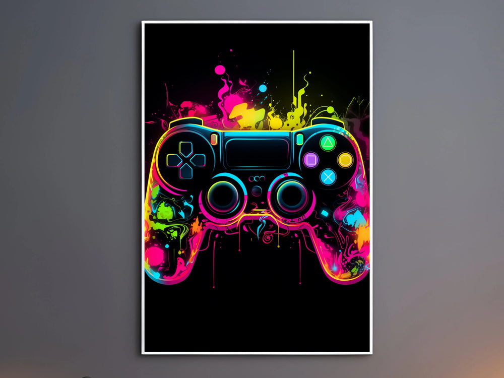 Gaming Poster Neon Gaming Prints Gaming Wall Art Gaming Room Decor Gamer Gift Gaming Posters Neon Boys Bedroom Decor Video Game Print Gaming