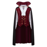 Halloween Vampire Costume Set for Adult Halloween Men'S Vampire Cape, Medieval Costume Party Fancy Dress-Up