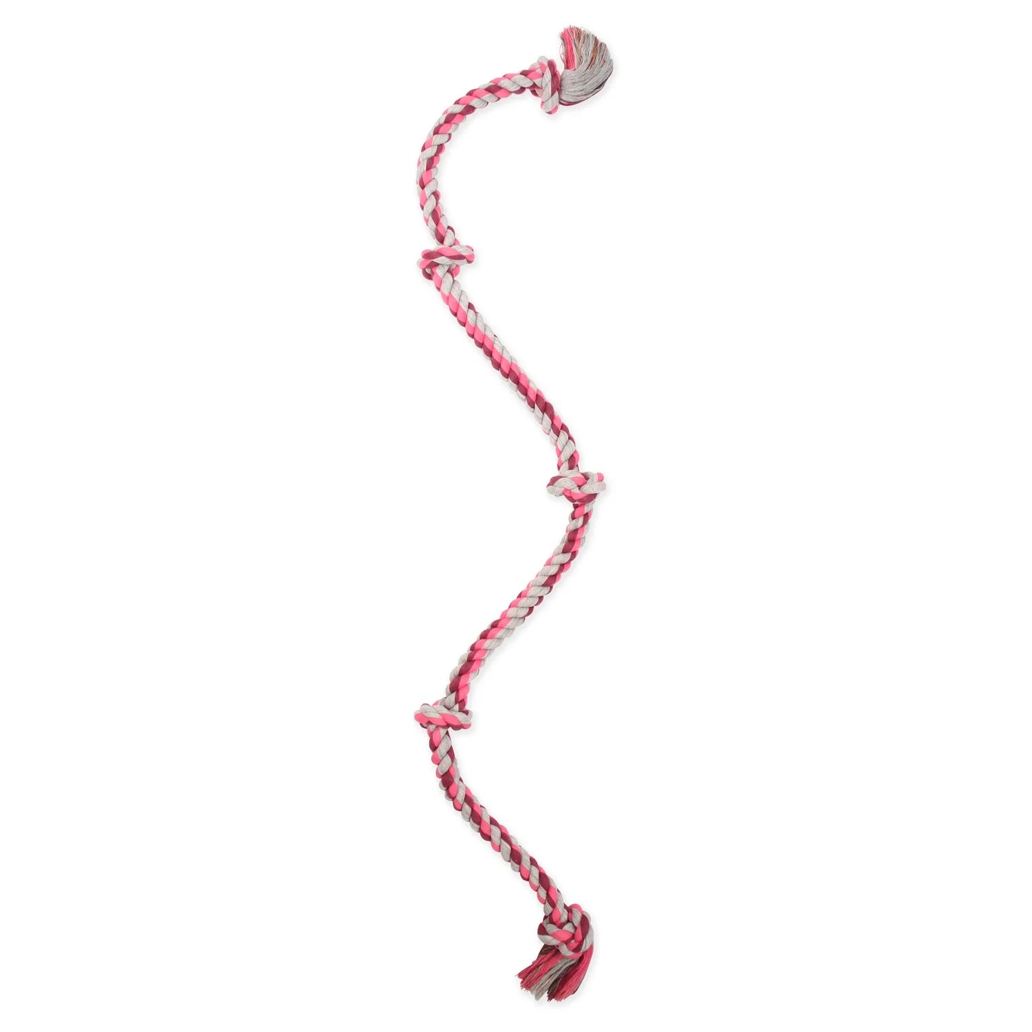 Flossy Chews Cottonblend 5 Knot Tug Rope Dog Toy Extra Large 36", Assorted Colors