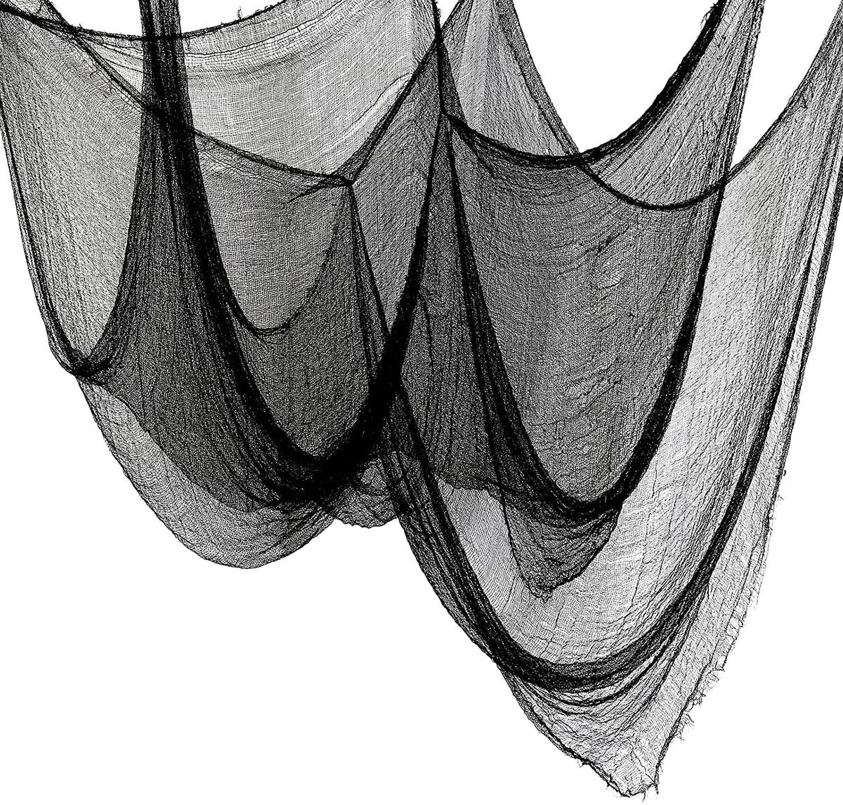 5Pcs Halloween Creepy Cloth Black 30×72Inch - Halloween Decorations Clearance - Creepy Spooky Halloween Decorations Outdoor Indoor