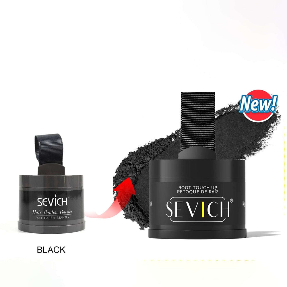 Black shade of Hairline Powder - Instant Coverage | 14-Hour Wear in upgraded packaging for seamless root coverage and natural finish.