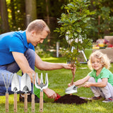 Home Gadgets Wooden Handle Stainless Steel Garden Planting Tools for Growing Vegetables Growing Flowers and Pulling Weeds Household Shovel Rake Tools on Sale and Clearance