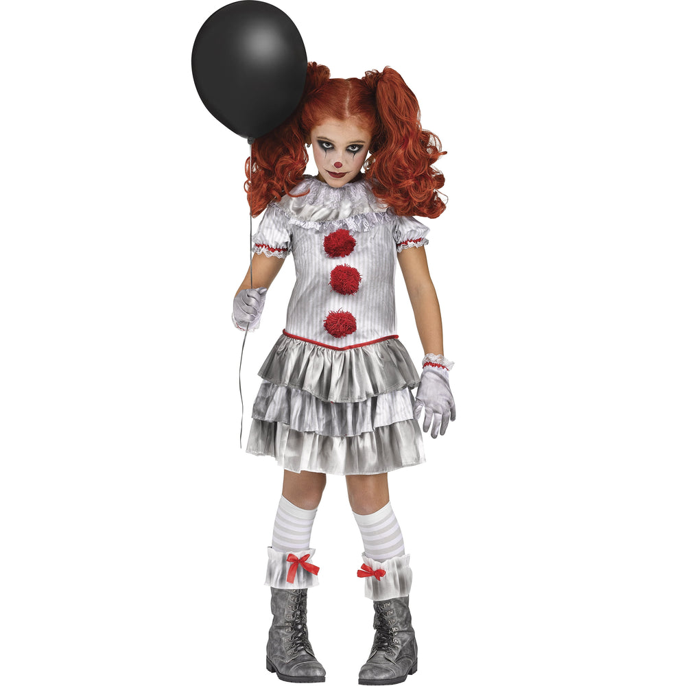 Carnevil Clown Halloween Costume for Children, Girls' Size XL (14/16), by Way to Celebrate