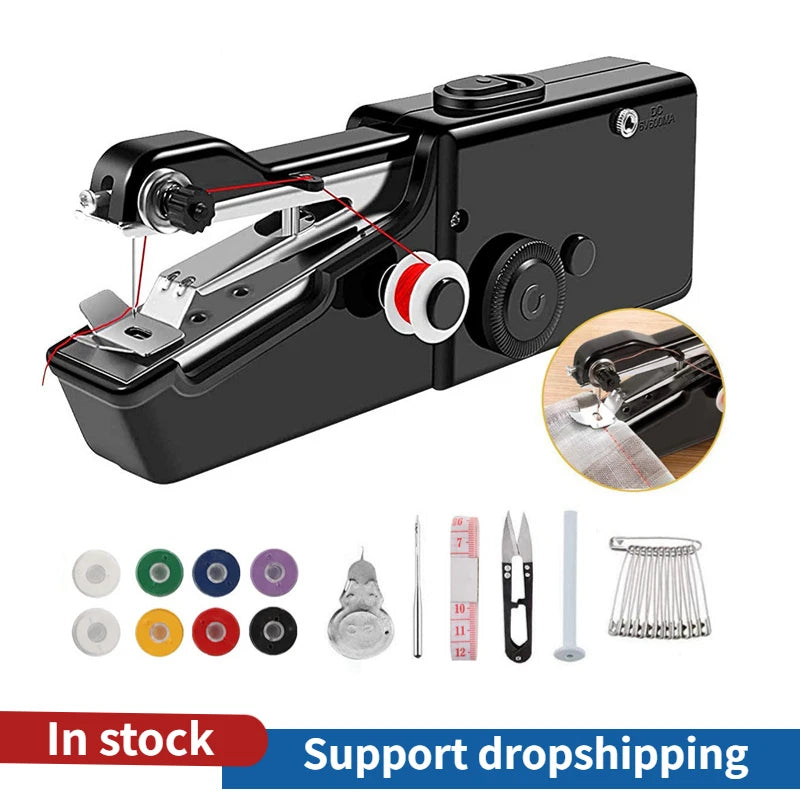 101 Handheld Portable Sewing Machine, Lock Edge Sewing, Small Mini Wireless Home Electric Sewing Set, Home Tools