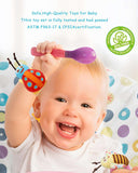 Baby Rattles Toys for 0-12 Month, Infant Girl Boy Toys for Babies 3-6 Months, Newborn Hand & Foot Toys for 0 to 9 Months, Baby Shower Gifts Set with Wrist Rattle Socks