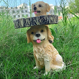 Garden Statue. Funny Fox Dogs Play Freely in the Garden, Suitable for Garden Statues in the Yard Decor Garden Decoration (Dog Statue)