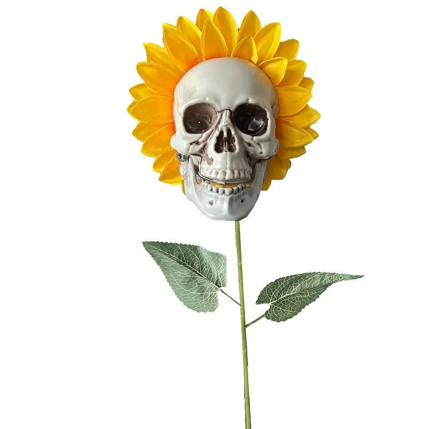 Gothic Sunflower Hallowen PVC Skull Fun Decoration
