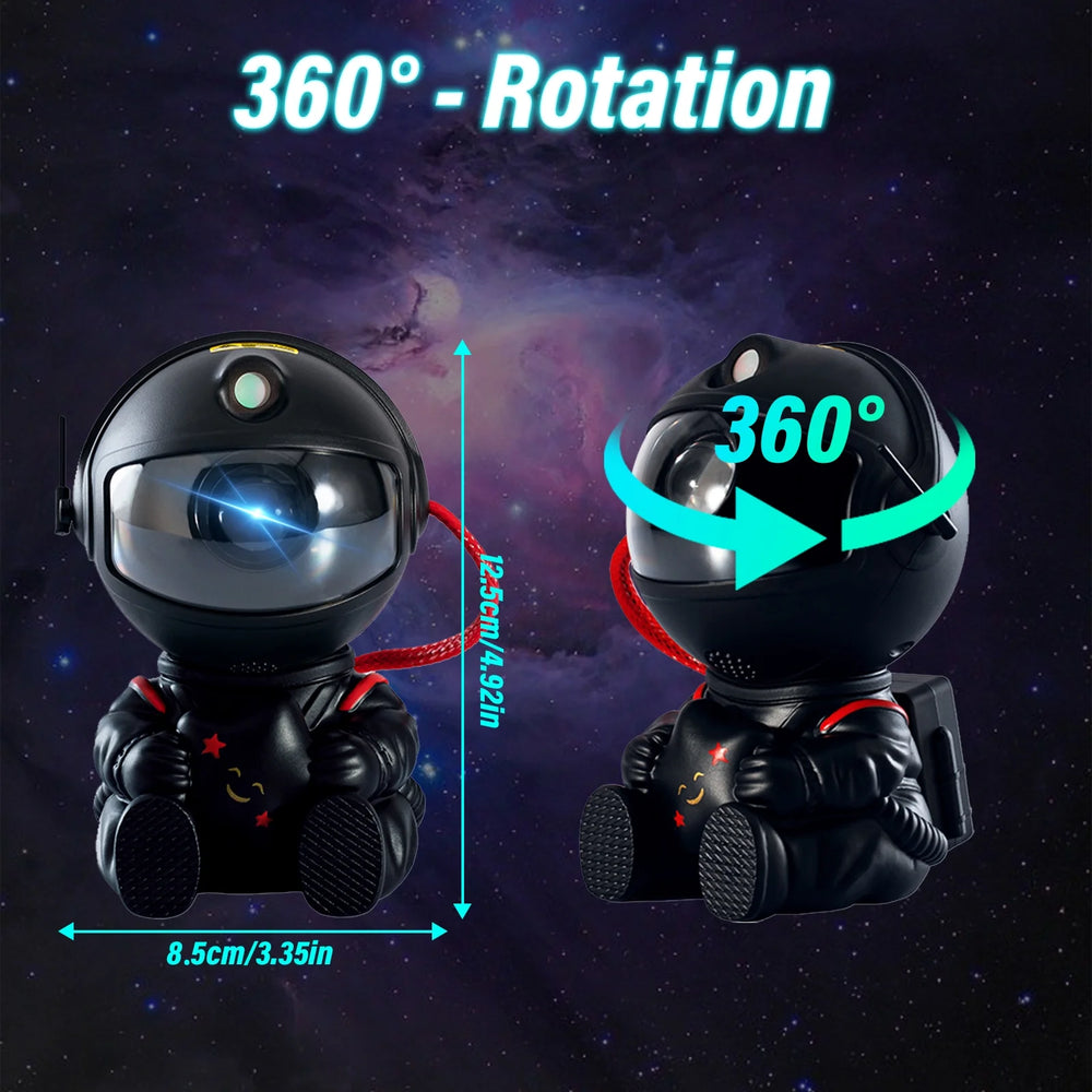 Astronaut Galaxy Projector, Starry Sky Nebula Projection Night Light with Remote Control and Timer, Suitable for Bedroom and Party Decoration