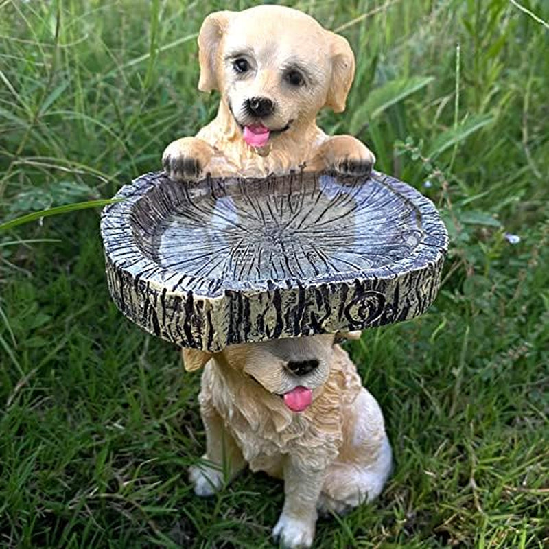 Garden Statue. Funny Fox Dogs Play Freely in the Garden, Suitable for Garden Statues in the Yard Decor Garden Decoration (Dog Statue)