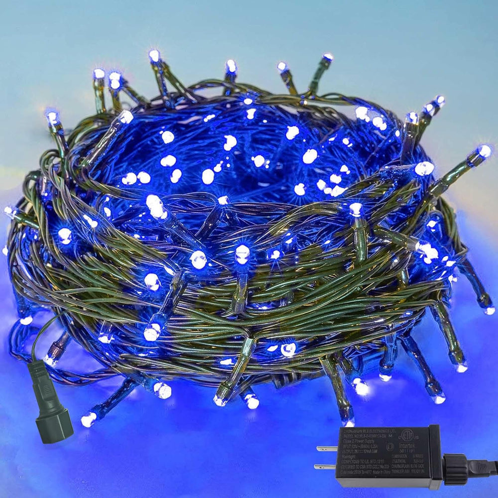 Upgraded 75.8 FT 200 LED Christmas String Lights Outdoor/Indoor, Timer & Memory Function & 8 Modes, Extendable Green Wire Waterproof Fairy String Lights for Xmas Tree Holiday Party Garden (Warm White)