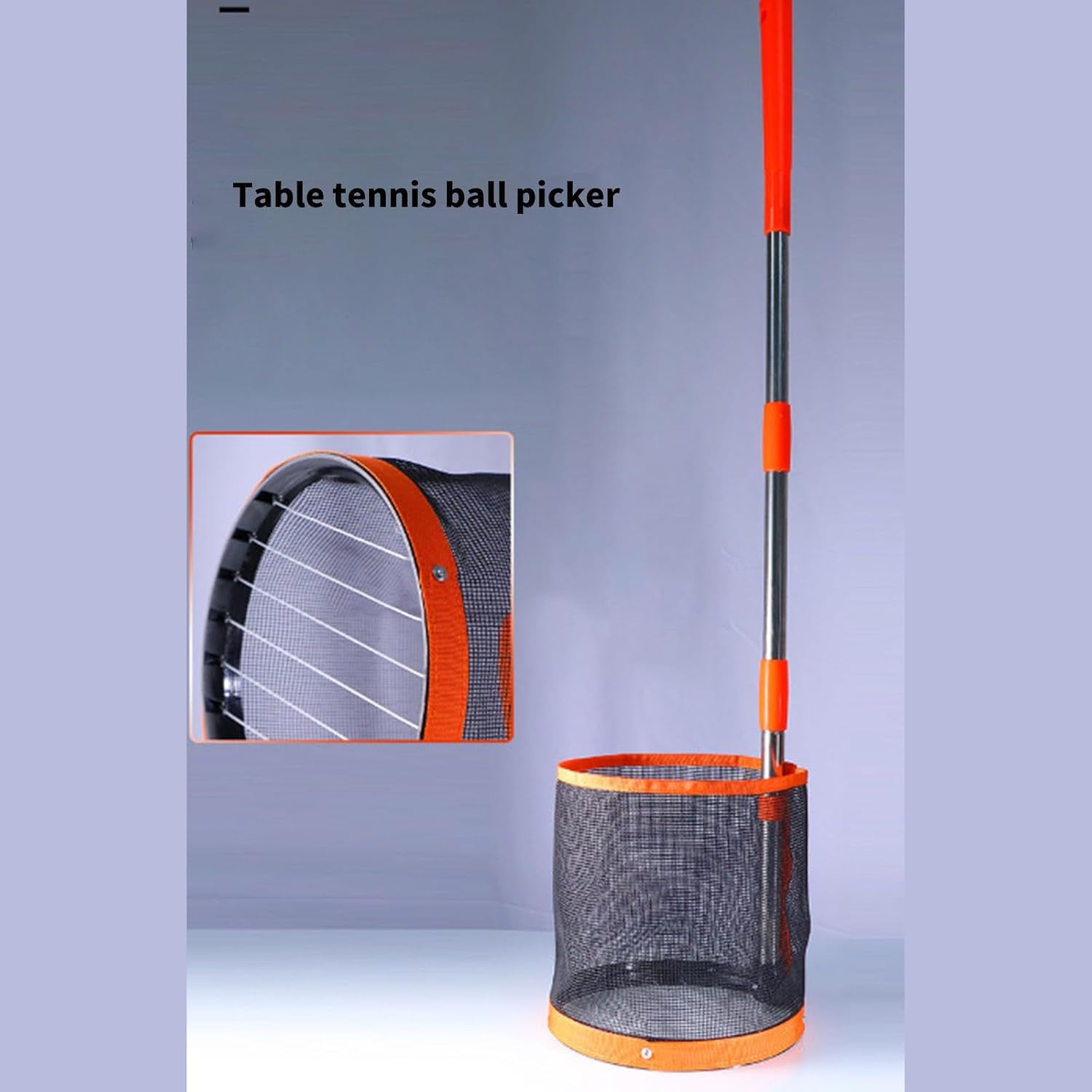 Table Tennis Tennis Pickers Bucket Portable Table Tennis Retrievers Adjustable Pingpong Tennis Pickers Collector Easy to Use