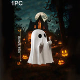 1Pc Halloween Ghost Statue Funny Middle Finger Resin Ghost Statue Hallowen Decor