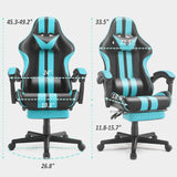 Ferghana Miami Blue Gaming Chair, Gamer Chair, PC Gaming Chair, Ergonomic Gaming Chair, Computer Gaming Chair,Blue
