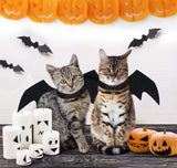 Halloween Dog Costume Pet Bat Wings for Adjustable Funny Cat Bat Wings Party Outfit Cosplay Apparel for Small Medium Large Dogs Doggy (S)