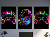 Gaming Poster Neon Gaming Prints Gaming Wall Art Gaming Room Decor Gamer Gift Gaming Posters Neon Boys Bedroom Decor Video Game Print Gaming