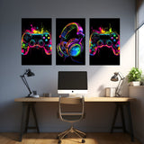 Gaming Poster Neon Gaming Prints Gaming Wall Art Gaming Room Decor Gamer Gift Gaming Posters Neon Boys Bedroom Decor Video Game Print Gaming